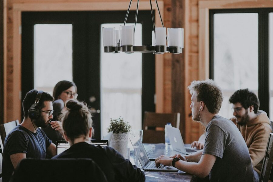 M2 System Solutions consultants collaborating on a workforce modernization plan